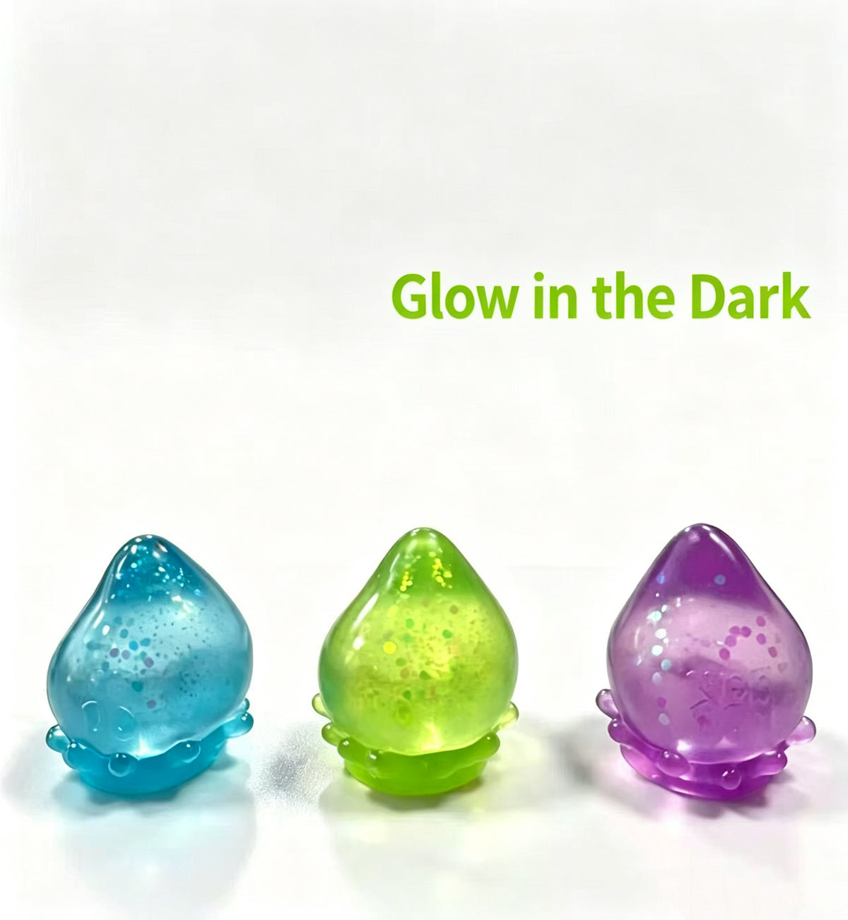 NeeDoh Galactic Glow Dream Drop, Glow In The Dark Sensory Squeeze Fidget Toy
