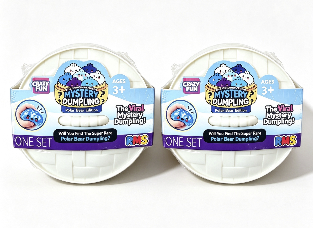 Mystery Dumpling Polar Bear Edition | RMS Crazy Fun Squishy Fidget Toy Blind Pack