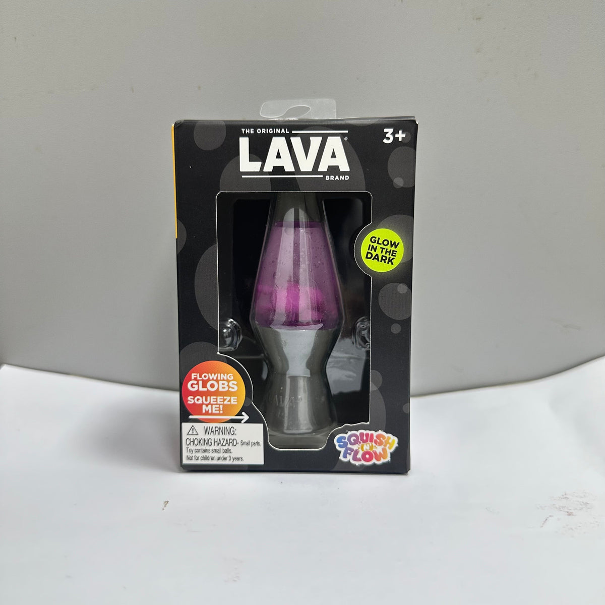 Schylling LAVA Squish N' Flow Glow in The Dark Fidget Toy, Lava Lamp Shaped Squeeze Sensory Stress Relief Toy for Kids & Adults, Holiday Gift