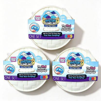 Mystery Dumpling Polar Bear Edition | RMS Crazy Fun Squishy Fidget Toy Blind Pack