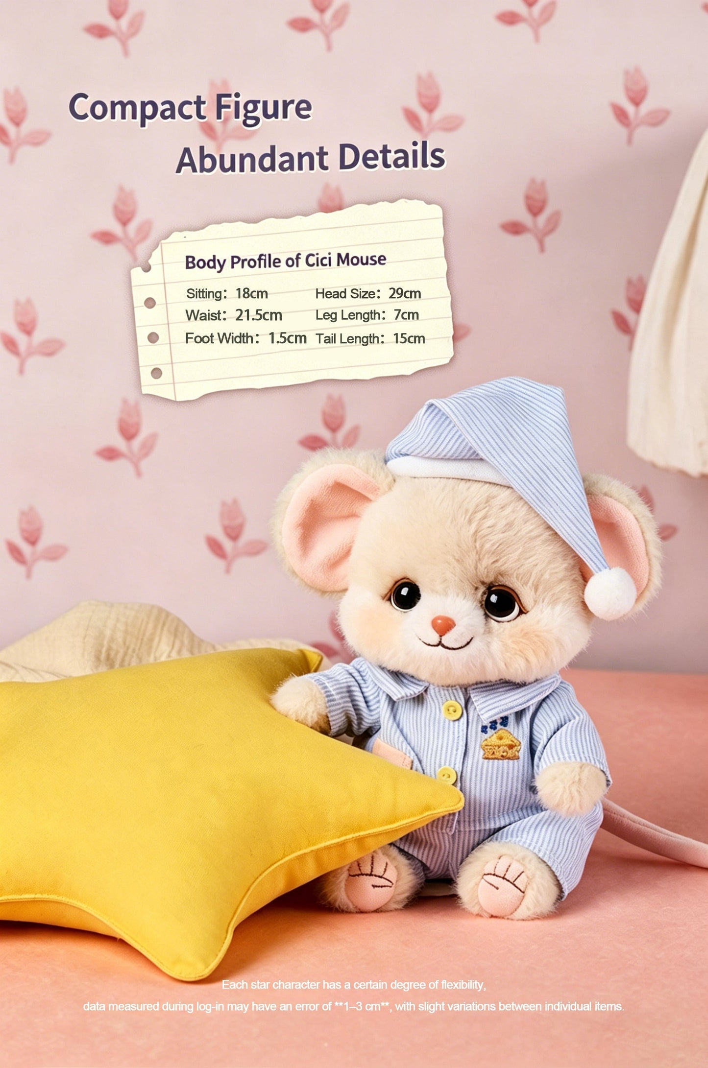 Bobo Nuts | Cici Cheese Mouse Plush Toy