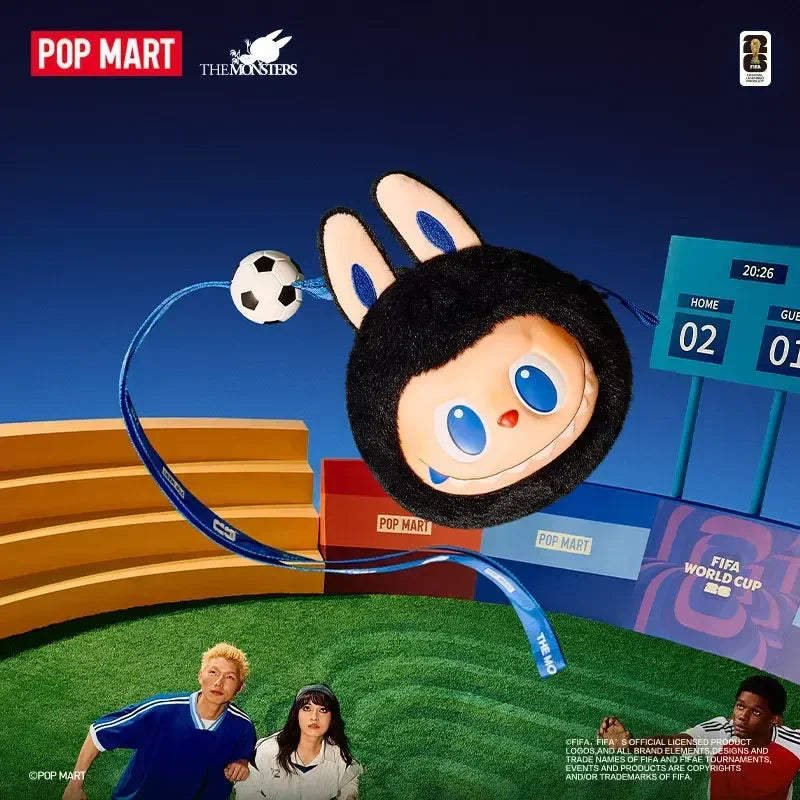 POP MART Labubu The Monsters x FIFA Series Plush Doll Pendant Blind Box | Kawaii Collectible Ornament & Home Decor