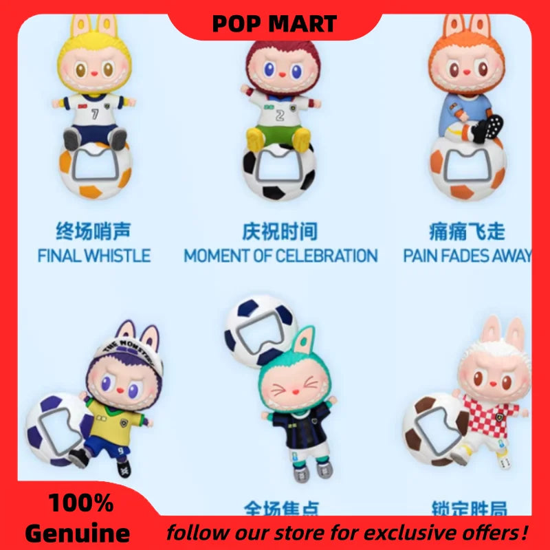 The Monsters x FIFA Labubu Bottle Opener Fridge Magnet Blind Box | Cute Home Decor Gift
