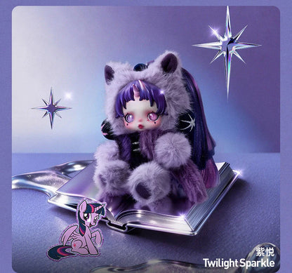 New Genuine POPMART SKULLPANDA × My Little Pony Series Plush Doll Pendant Blind Box Toys Cute Anime Action Figure Surprise Gift